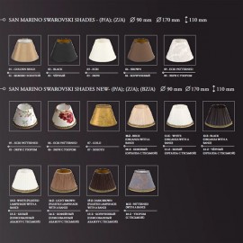 Бра Kutek San Marino Swarovski abażur SAN-K-1 (P/A) SW